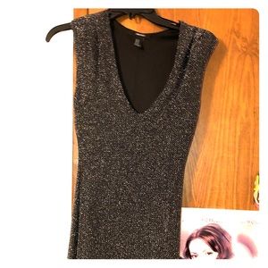 Silver glitter dress